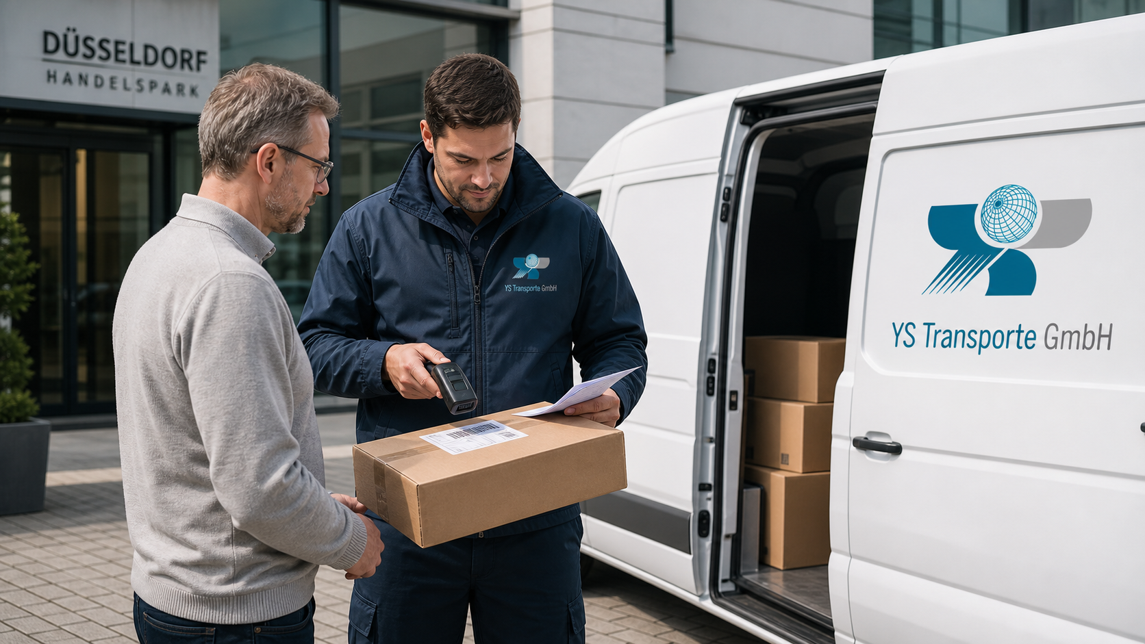 Kontrollierte Sendungsübernahme durch YS Transporte